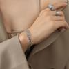 Marca French luz luxo nicho costura zircônia pulseira aço titânio popular pulseira joias para namoradas atacado
