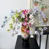 Flores Artificiales de Jazmín para Boda, Hotel, Decoración Interior del Hogar, Mesa, Flores Falsas, Comercio Exterior Transfronterizo, Venta al por Mayor de Fábrica de Flores