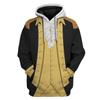 Navidad Figuras históricas europeas y americanas alrededor de uniforme Sudadera con capucha 3D impresa Cosplay suéter alrededor hombres