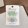 Dulce Pinza BB Rosa de Tela Bordada con Flores para Niñas, Linda, Versátil, Suave, Accesorios para el Cabello para Niñas Pequeñas