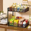 Estante de Almacenamiento de Escritorio Portavasos Almacenamiento de Vasos Artefacto Mesa de Comedor Aparador Bocadillos Multicapa Bolsitas de Té Tazas de Té Mesa de Entrada