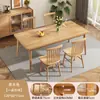 Mesa de Jantar para Uso Doméstico, Adequada para Apartamentos Pequenos, Mesa de Jantar Retangular para Quartos de Aluguel, Escrivaninha, Conjunto Simples de Mesa e Cadeiras de Jantar Comercial