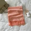 Xale de Comércio Exterior Cachecol Liso para Mulheres Imitação de Caxemira Outono e Inverno Novo Alta Qualidade Comprimento Médio Quente Grande Cachecol Venda por Atacado