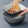 Tazón de Melamina para Fideos, Tazón Comercial para Sopa de Fideos de Arroz, Tazón Cuadrado, Tazón para Pollo, Tazón Grande, Tazón Especial para Tienda de Fideos Picantes Hot Pot
