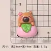 Charms para Zapatos de Capibara Hechos a Mano Accesorios para el Cabello Diademas Sombreros Fundas para Teléfono Cadenas para Teléfono de Niños Pulseras Accesorios para la Cabeza