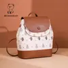 Fábrica de origem da bolsa North novo urso fofo multidão pequena luxo leve contraste ins para o dia a dia versátil tendência mochila