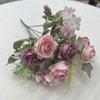 Flor artificial Arthur Rose Hydrangea Combinação de flores Cross-border Hot Sale Pequena rosa Flor falsa Mesa de flor de seda Pequena rosa