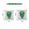 Almohadas Decorativas Personalizadas de Algodón y Lino Estampadas con Temática de Plantas de Alta Venta para Sofá de Sala de Estar, Decoración del Hogar, Siesta y Uso en Automóvil