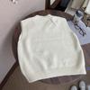 Chaleco de Punto Casual Versátil Simple Estilo Coreano para Mujer Otoño Temprano Top Casual Holgado Versátil con Chaleco Interior y Exterior