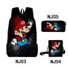 Tubería de Agua Transfronteriza Mario Mario Bolsa Impresa a Color Set de Tres Piezas Tela Oxford Bolso para Estudiantes de Hombre y Mujer