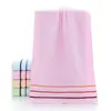 Toalla de Algodón Suave Absorbente Color Liso Bordado Logo Jie Liya 6443