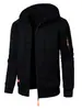 Nueva Sudadera con Capucha de Punto Jacquard Casual Deportiva para Hombre
