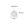 Prata S925 micro cravejada zircônia colorida contas espaçadoras redondas em forma de coluna contas soltas DIY pulseira de cristal acessórios de prata esterlina