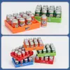 Miniatura Comida Juego Escena de Supermercado Adornos Botella de Bebida Simulación Bandeja de Refrescos Juguetes para Casa de Muñecas Casa de Juego