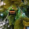 Grinch Transfronterizo Acrílico Fiesta Niños Decoraciones Adornos de Navidad Árbol de Navidad Plano Colgante Decoraciones Festivas