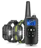 Dispositivo de Entrenamiento para Perros, Dispositivo Anti-Ladrido, Recargable, Impermeable, Anti-Ladrido, Control Remoto de Larga Distancia de 800 m, Collares de Descarga Eléctrica para Mascotas, Transfronterizo