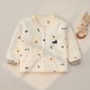 Roupas de bebê outono e inverno top classe acolchoada um algodão puro roupas de recém-nascido fino algodão estilo ocidental outwear roupas de bebê