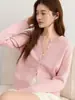 Suéter de Punto Informal Estilo Perezoso Retro Coreano Cuello Redondo Manga Larga para Mujer Otoño 2026 Top de Moda con Botones Sencillos que Reduce la Edad