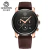 El Nuevo Reloj para Hombre de Ochstin/Augusten es Sencillo y Elegante, sin Marcas de Escala, 6 Manecillas, Resistente al Agua, Calendario, Esfera Grande