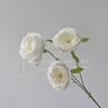 3 Rosas Artificiales Austin para Decoración de Boda, Rosas Artificiales para Arreglo de Lugar de Boda, Decoración Suave de Hotel
