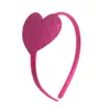 Diadema de Amazon para el Día de San Valentín Transfronteriza, Hebilla Delgada Creativa de Corazón con Lentejuelas Elegante para Mujer, Diadema de Tela Festiva