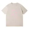 Camiseta de Algodón Puro Cómoda de Verano con Cuello Redondo y Mangas Cortas para Mujer Nueva Nicho Linda Estampada Holgada Casual Versátil Ropa