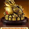 Venta al por mayor Sapo de Tres Patas Tienda de Sala de Estar Adornos Atractores de Riqueza Regalos de Inauguración Mostrador de Caja Sapo Dorado de Latón de Tres Patas