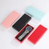Nueva caja de reloj de color sólido simple en stock, venta al por mayor, caja de reloj rectangular de rayas de alto sentido, caja de reloj abatible