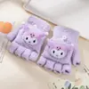 Guantes de dedo medio para niños otoño e invierno niños medio dedo cálidos lindos estudiantes de primaria escritura guantes de punto de doble propósito al por mayor