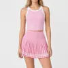 Sutiã Esportivo Colete em I à Prova de Choque Transfronteiriço Feminino Completo Cor Contrastante Roupa para Fitness Corrida Yoga Conjunto Verão