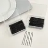 Pinza Lateral Negra Invisible para Flequillo, Pasador para Niños y Adultos, Pinza Lateral Pequeña para Accesorios de Cabello de Niñas