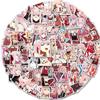 100 pegatinas de la selección nacional de anime Zero Two para equipaje, ordenador y teléfono móvil.