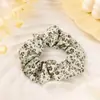 Estilo Coreano Temperamento Floresta Menina Doce Floral Scrunchie Elástico Suave Corda de Cabelo Feminino Simples Fresco Acessórios de Cabelo