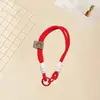 Lanyard para Teléfono Móvil de Cara Sonriente Popular Llavero Cuerda Trenzada para Muñeca Cadena Anti-Pérdida para Teléfono Móvil Regalo de Vacaciones Cuerda para Cámara Ccd