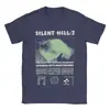 Camisetas Masculinas SilenT Hill 2 Roupas de Algodão Casuais Manga Curta