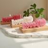 Vela Aromática Letra Amor Rosa Molde de Silicone Laço Forma para Bolo de Assar Pedra Difusora Molde de Gesso