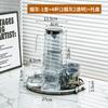 Juego de Tazas de Agua de Lujo Ligero Juego de Té para el Hogar Taza de Té Taza para Beber en la Sala de Estar Juego de Vasos de Vidrio Hospitalidad Familiar de Gama Alta