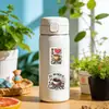 50 pegatinas vintage de café, materiales artísticos de época para diario DIY, decoración impermeable para tazas de agua y cuadernos, venta al por mayor