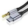 Cable Adaptador de Audio Tipo C a 3.5mm para Venta al por Mayor Aux Trenzado Macho-Macho Auriculares Teléfono Móvil Streaming en Vivo Audio Audio de Coche