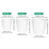 Vaso de Flor Imitando Porcelana em Melamina, Preto Fosco e Branco, Formato Cônico Simples, Vaso para Interior, Fornecimento Direto do Fabricante