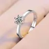Anillo de pareja un par de anillos para hombre y mujer anillo de diamante ajustable en vivo Tanabata Día de San Valentín regalo propuesta diamante falso venta al por mayor