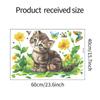 Nuevos pegatinas de pared decorativas de gato de dibujos animados MG-E028 para césped, sala de juegos, dormitorio, sala de estar, fondo, venta al por mayor, comercio exterior