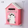 Muebles para el Hogar Estilo Pastoral Buzón de Guardería Buzón de Mensajes Buzón de Madera Buzón de Sugerencias Decoraciones de Casitas de Madera Pequeñas