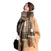Estilo coreano 2024 Explosiones Todo-combinable Otoño e Invierno Nuevo Estudiante Avanzado Cálido Chal Cuello Engrosado Bufanda de Pareja