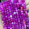 Ágata colorida cortada em quadrado contas soltas pulseira brincos DIY acessórios ágata listrada contas quadradas facetadas atacado