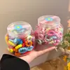 100 Piezas de Anillos de Toalla de Colores para Niños sin Pelo, Gomas para el Cabello para Niñas, Gomas Pequeñas para el Cabello, Bandas Elásticas, Diademas para Bebés y Accesorios para el Cabello
