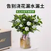Planta de Gardênia em Vaso com Botões de Flor, Flor de Jasmim, Fácil de Cuidar, Planta Hidropônica, Planta Verde para Escritório, Sala de Estar, Mesa de Trabalho, Todas as Estações