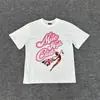 Camiseta Casual de Verão Nova Corteiz American Alcatraz Estampa de Retrato com Letras Unissex Masculina e Feminina Solta de Manga Curta