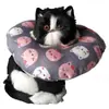 Círculo de Elizabeth Tela Suave Cabezal para Mascotas Collar Gato Perro Collar Anti-Mordeduras Anti-Lameduras Círculo Blanco de Elizabeth