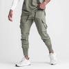 Pantalones Deportivos Casuales para Hombre Transfronterizos Fitness Elásticos Tejidos de Nailon Ajustados para Correr Entrenamiento Pantalones Cónicos para Hombre